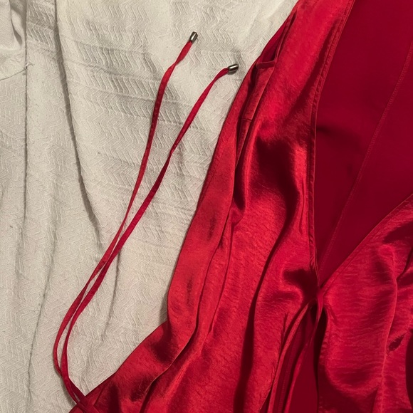 Lilla P Silk Red Ankle Length Vest - Picture 2 of 2